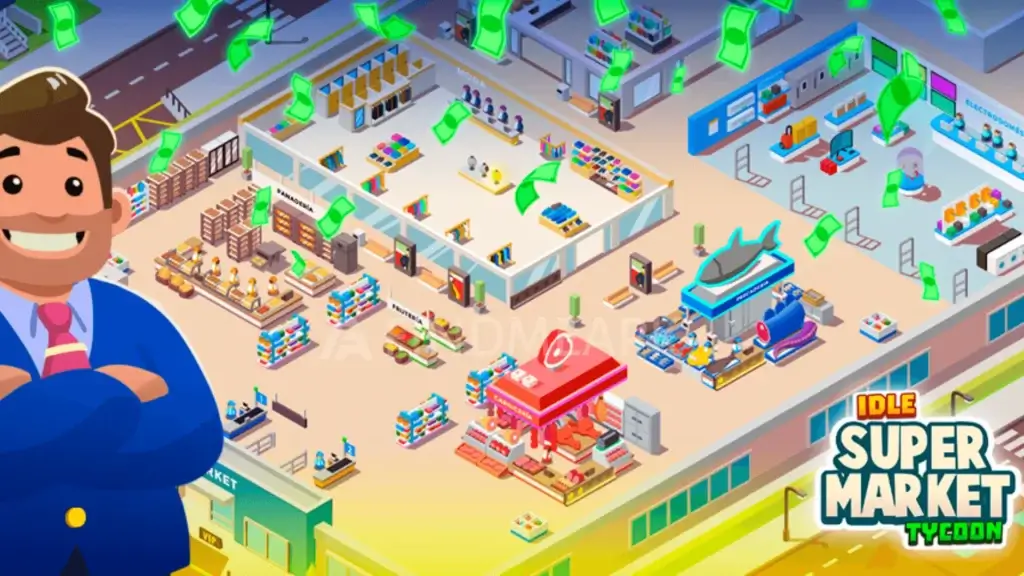 idle Supermarket tycoon 1