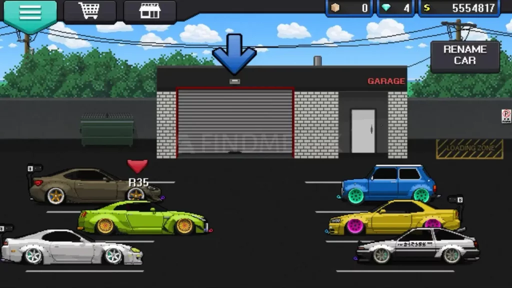 pixel car racer vehicles