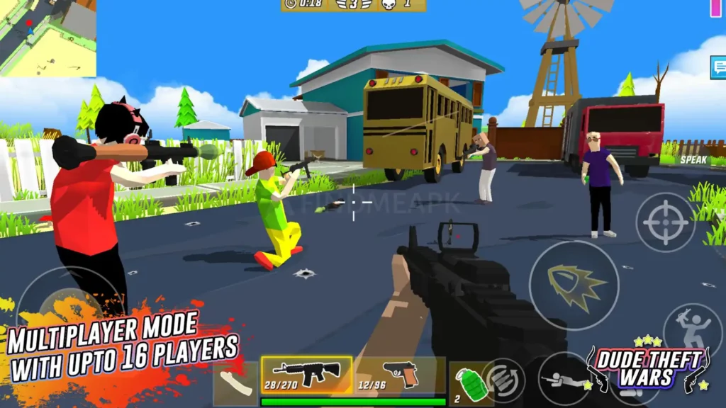 Dude Theft Wars Multiplayer Mode