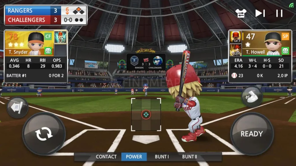 Baseball 9 easy controls