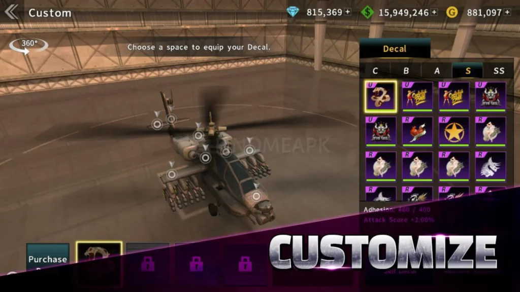 Gunship Battle All Unlock