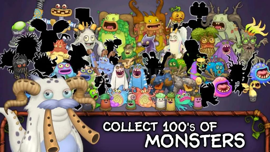 100s of monsters in My Singing Monster