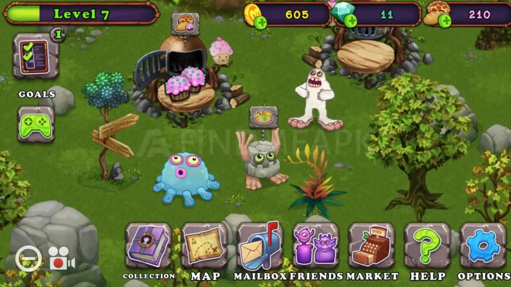 Gameplay in My Singing Monster