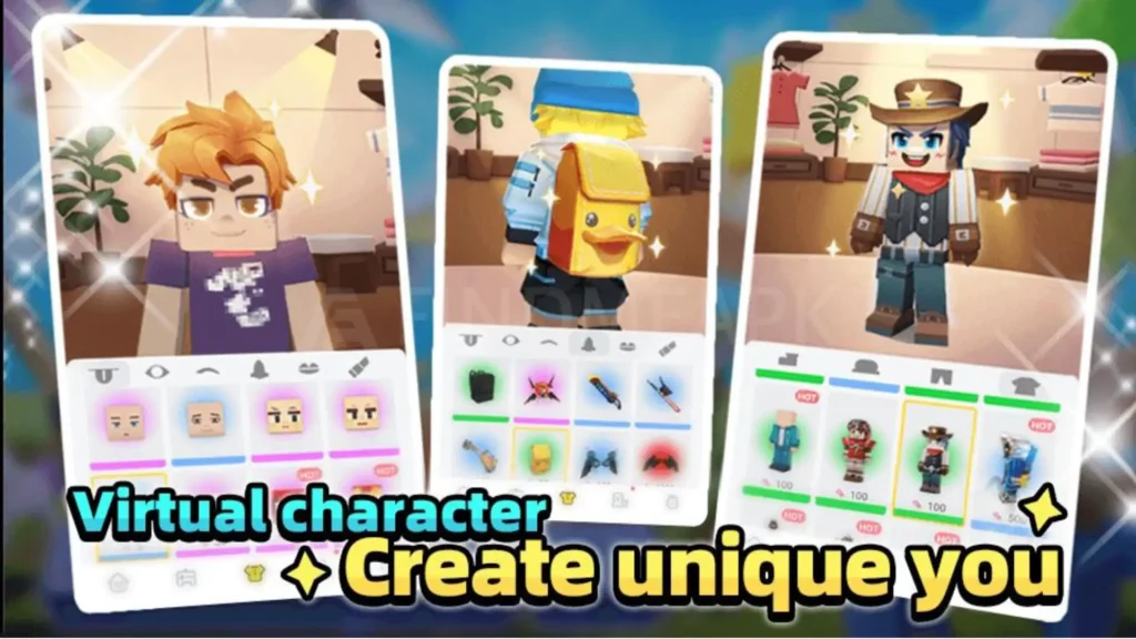 character customization blockman go