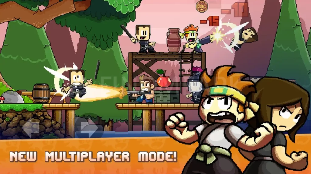 Multiplayer Modes in Dan the man MOD APK