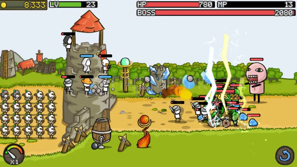 Gameplay of Grow Castle APK