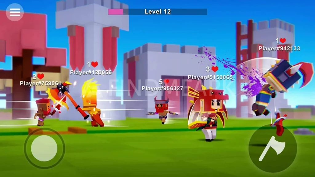 AXES.io APK fight scene