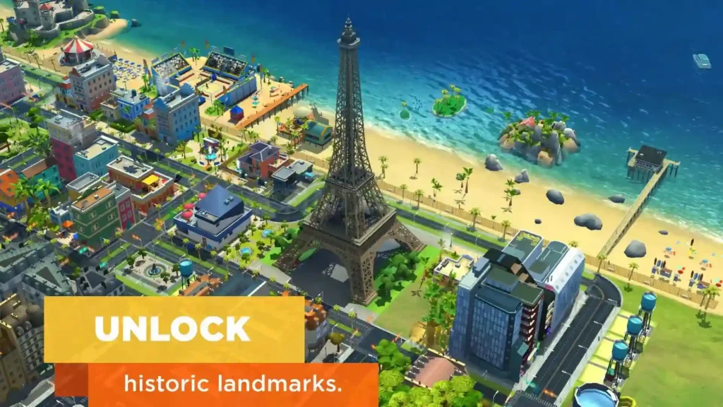 Simcity Unlock landmark